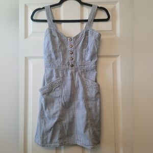 Japna Railroad Striped Denim Dress